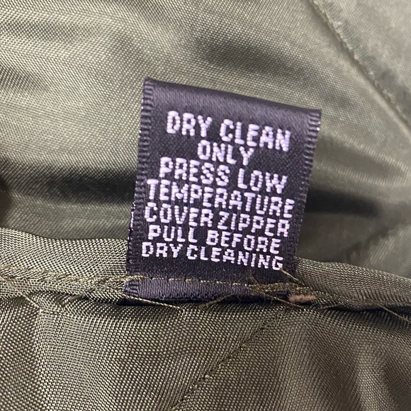 Company Ellen Tracy Quilted Hunter Green Army Zip-up Jacket Size Petite 6 - Picture 12 of 12